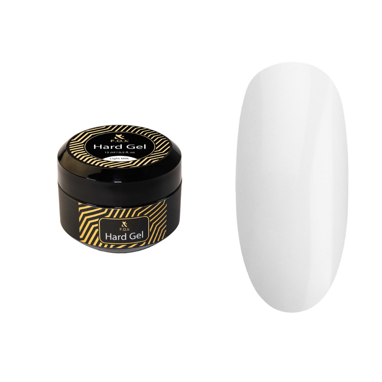 Żel budujący do paznokci F.O.X Hard Gel Light Milk mleczny