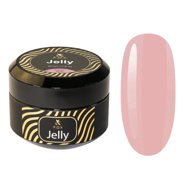 Żel budujący do paznokci F.O.X Jelly Cover Pink różowy